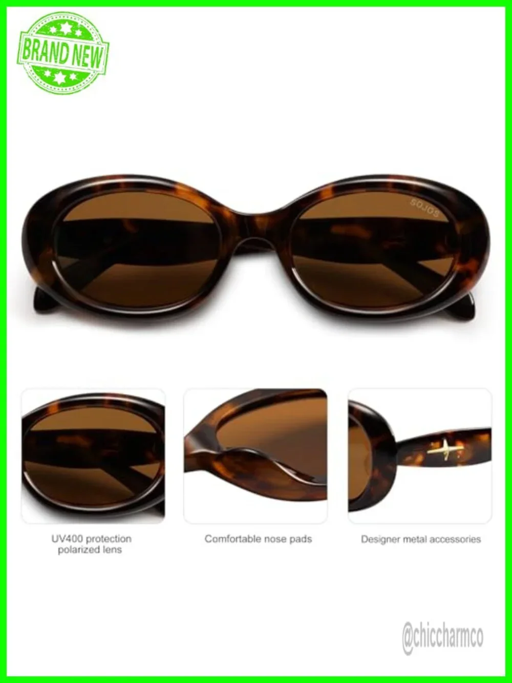 Retro Oval Polarized Sunglasses UV400 90s Vintage Tiny Frame